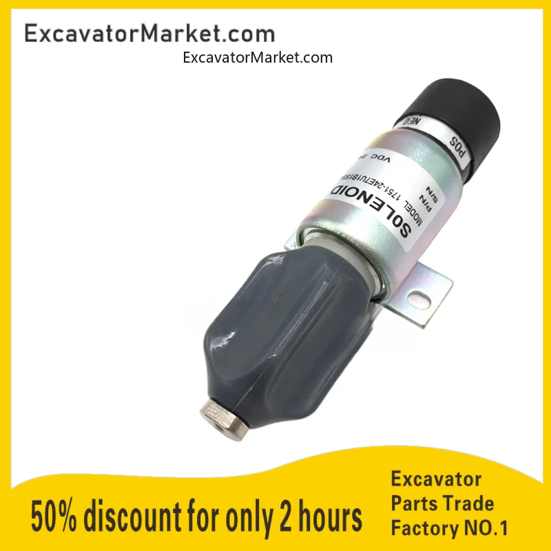 

Excavator Parts For Cummins Flameout Switch Hyundai 215/225-7 Caterpillar 320 Engine Flameout Solenoid Valve