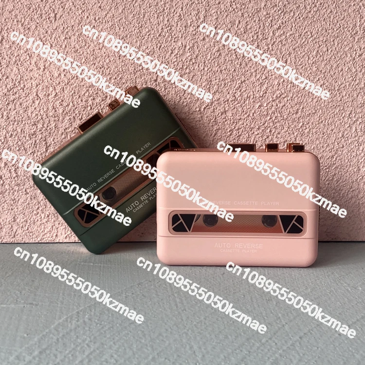 Brand New 80's Retro Pink Rose Gold TAPE Cassette Tape Player ,Portable Walkman CassettePlayer