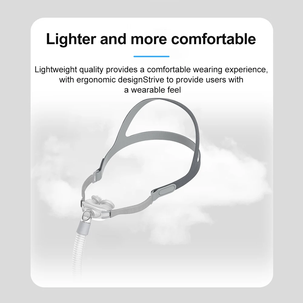 Resoxy Cpap Nasal Pillows Mask exchange Resmed Airfit P10 Sleep Apnea Nose Mask For Cpap&Bipap With S/M/L 3 Sizes Silicone - view 4