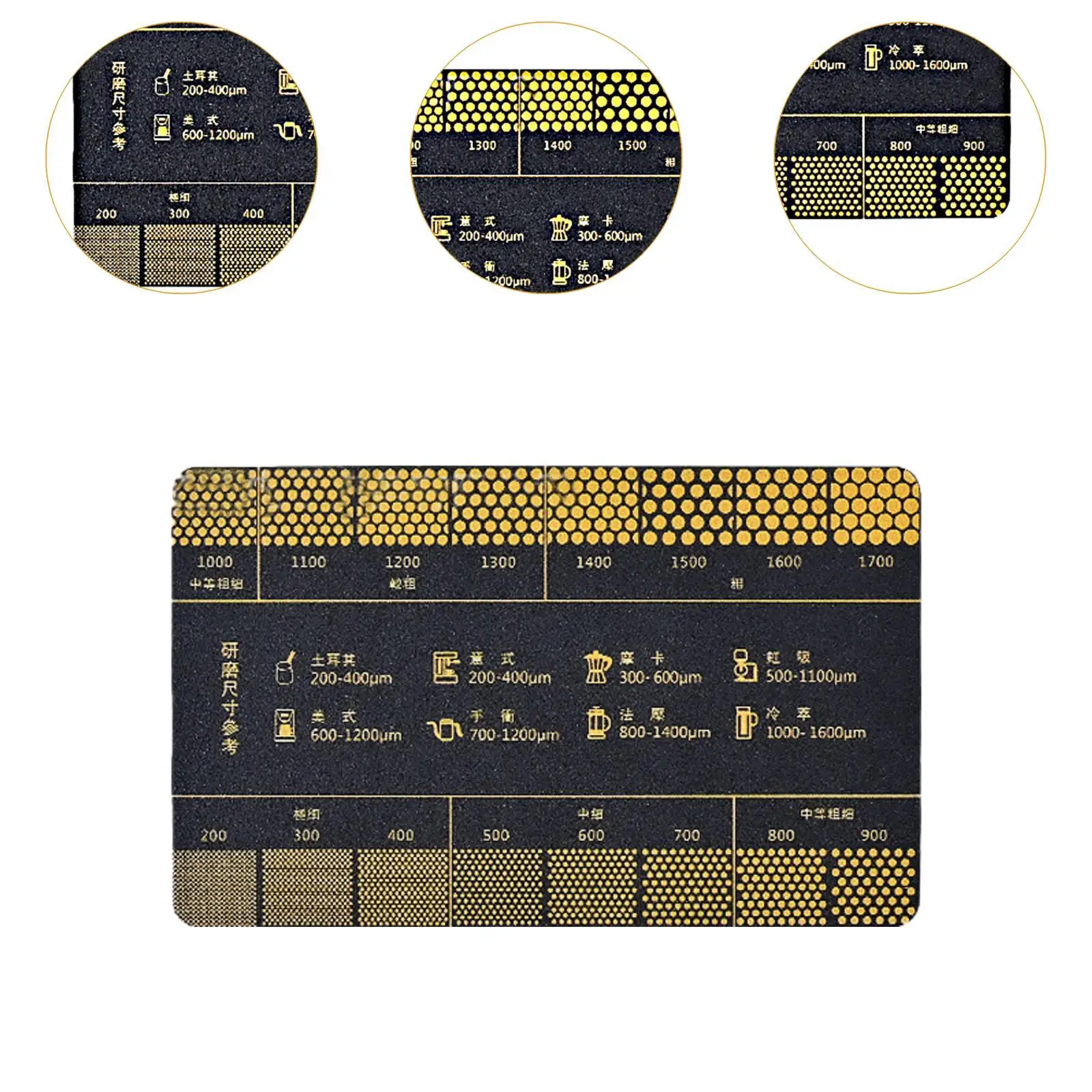 커피 참조 카드 커피숍 주방 사무실용 그라운드 측정 눈금자