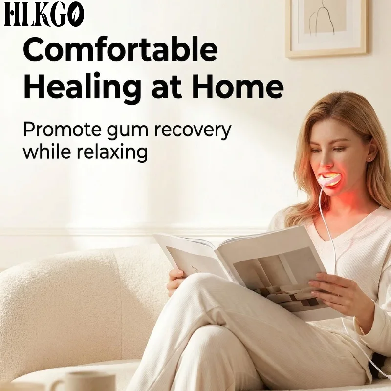 

650nm Red Light Healing Device for Gums, Home Periodontal Treatment for Dental Pain Relief Swollen Gums Care