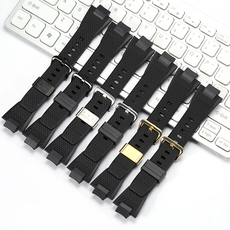 

Resin Watch Band for Casio GST-B400 Series Men Replacement Quick Release Rubber Strap Bracelet Steel Ring Accessories