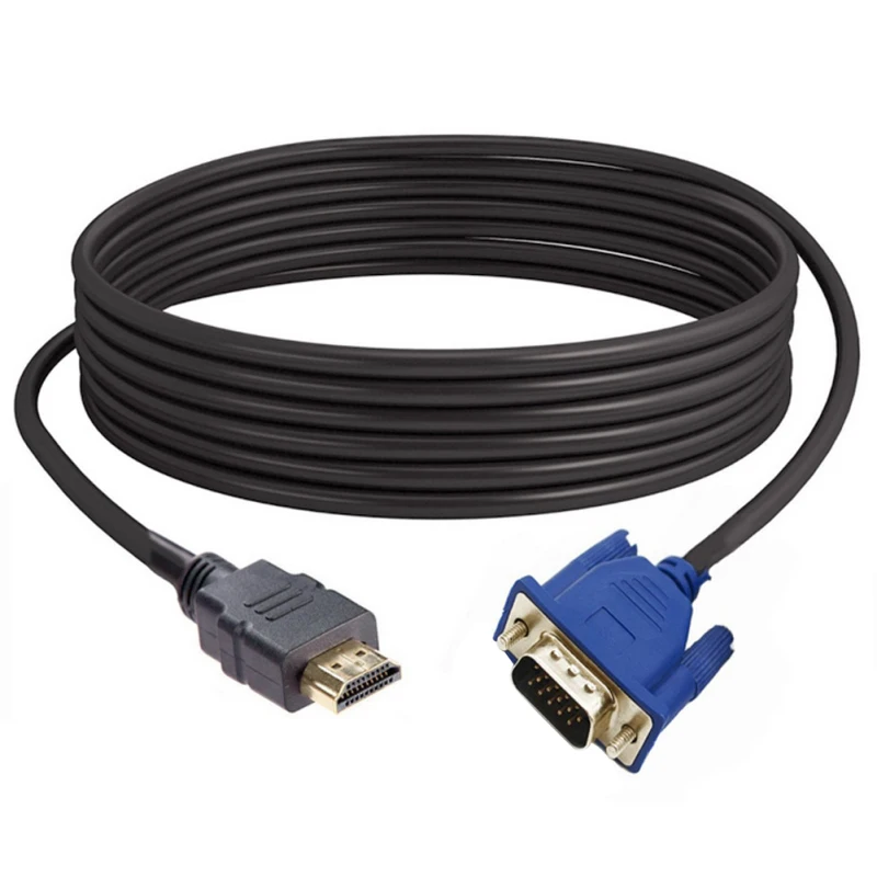 Cabo de extensão vga hd 15 pinos macho para macho cabos vga linha fio núcleo cobre para pc computador monitor projetor
