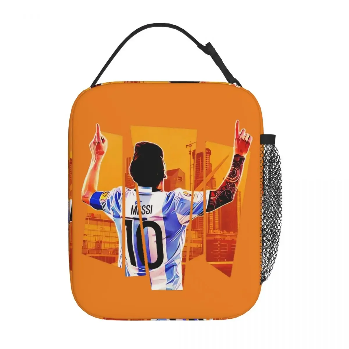 

Insulated Lunch Bags Messis 10 Football Soccer Merch Storage Food Box Y2K Thermal Cooler Bento Box For Travel