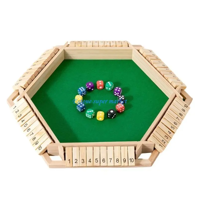090B Six Sided Reversible Number Strategy Game Natural Construction For Team Building Exercises