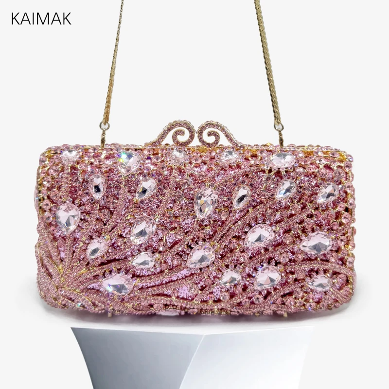 

Newest Luxury Women's silver Bag Christmas Gift Gold Dinner Bag Glass Rhine Stone Evening Bag Diamond Handbag Stone Clutch Bag