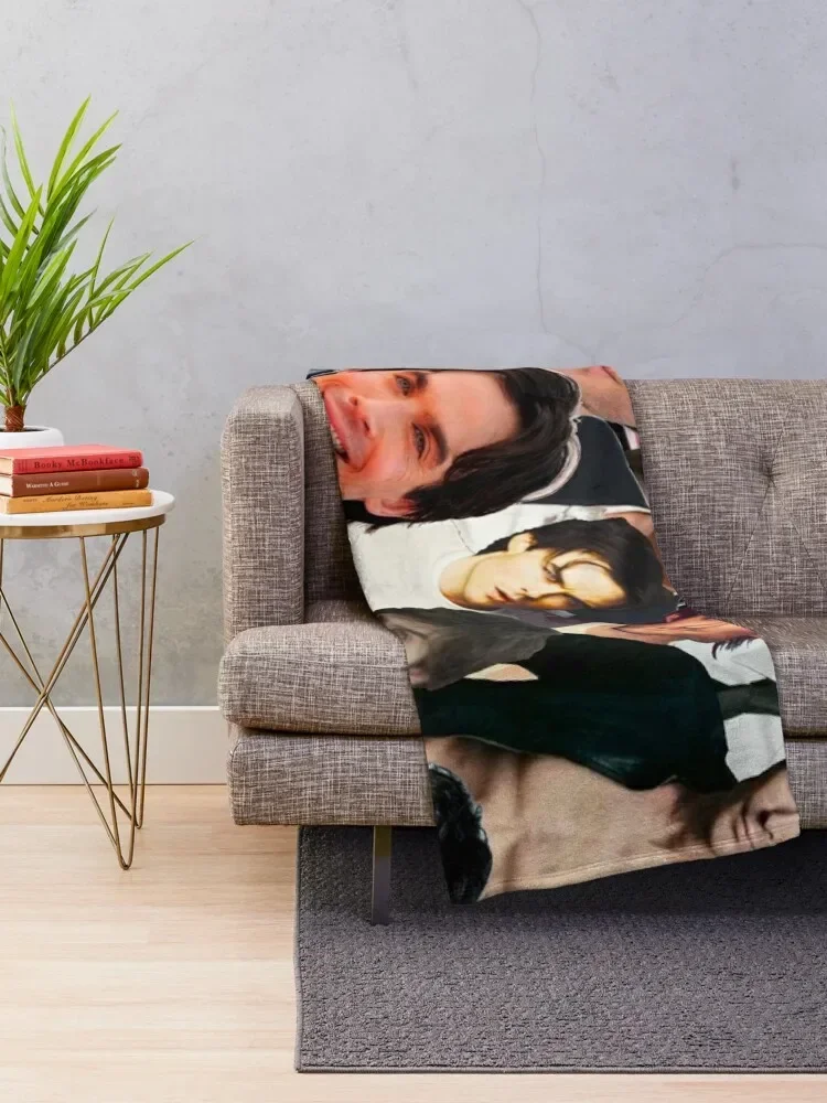 Ian Somerhalder Photo Collage Throw Blanket For Baby Baby Designers Fluffy Shaggy Shaggy Blankets