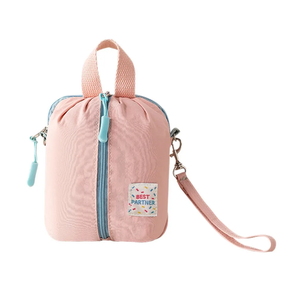 Fashion Multi-functinal Sanitary Napkin Storage Bag Macaron Color Lightweight Organizer Bag Mini Makeup Bag Travel Essential