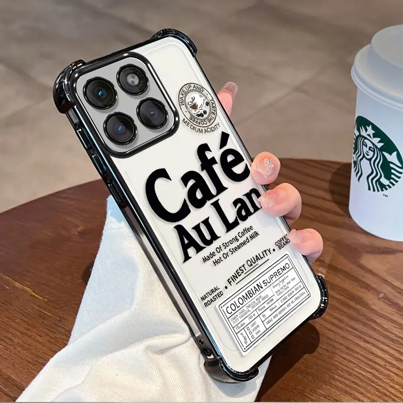 Housse de protection plaquée pour Motorola Moto G67 G77, étui en TPU antichoc à quatre coins, motif imprimé alphabet