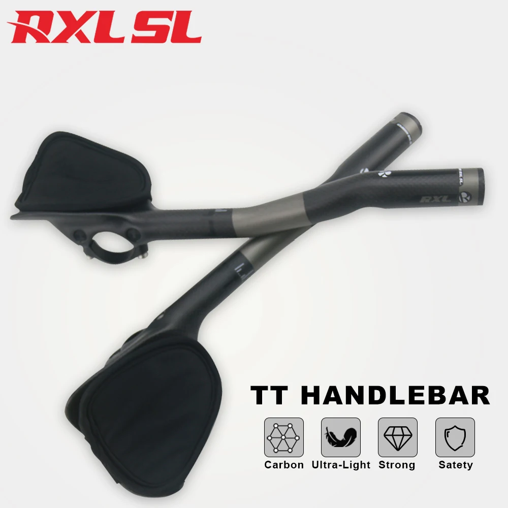 

RXL SL Aero Handlebar Carbon Bicycle TT Handlebars Road Bike Triathlon Bicycle Extender 340mm Gravel Bike Handle Bar Accessories