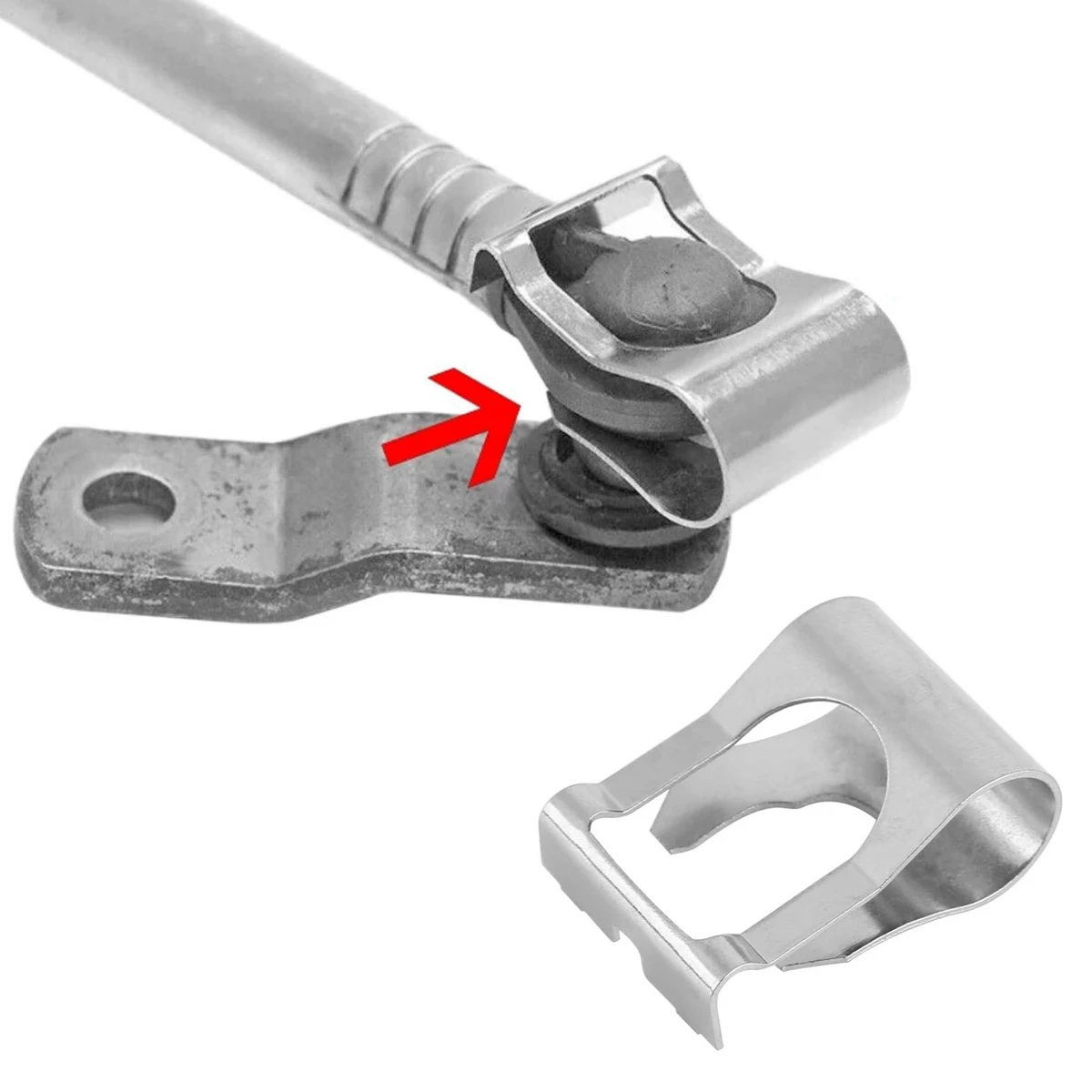 AB56-Car Windshield Windscreen Wiper Linkage Repair Clips For Auto Spring Repair Clamp Accessories