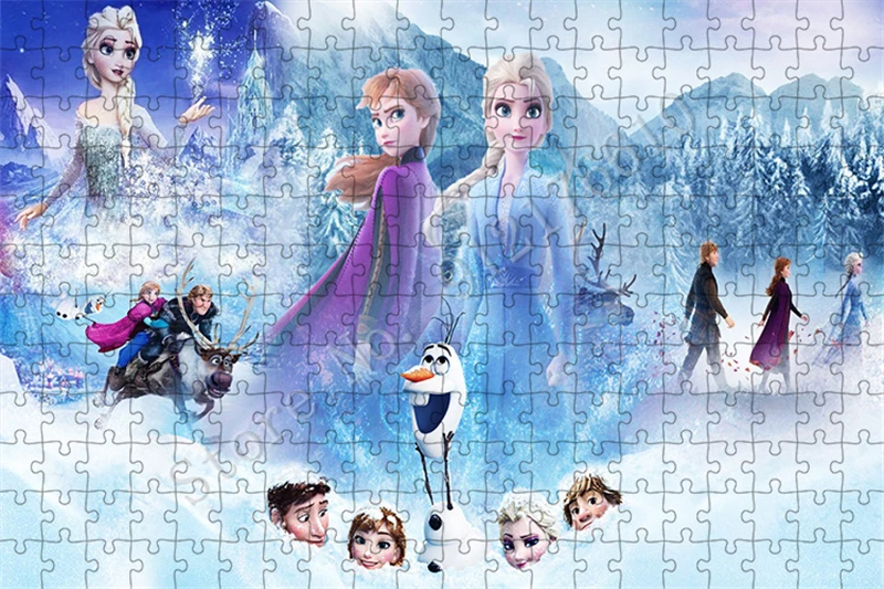 Hoạt Hình Công Chúa Frozen Disney Chơi Ghép Hình Elsa Và Anna 300/500/1000 Hình Dán Đồ Chơi Ghép Hình Cho Người Lớn Trò Chơi Giáo Dục Đồ Trang Trí trang Trí