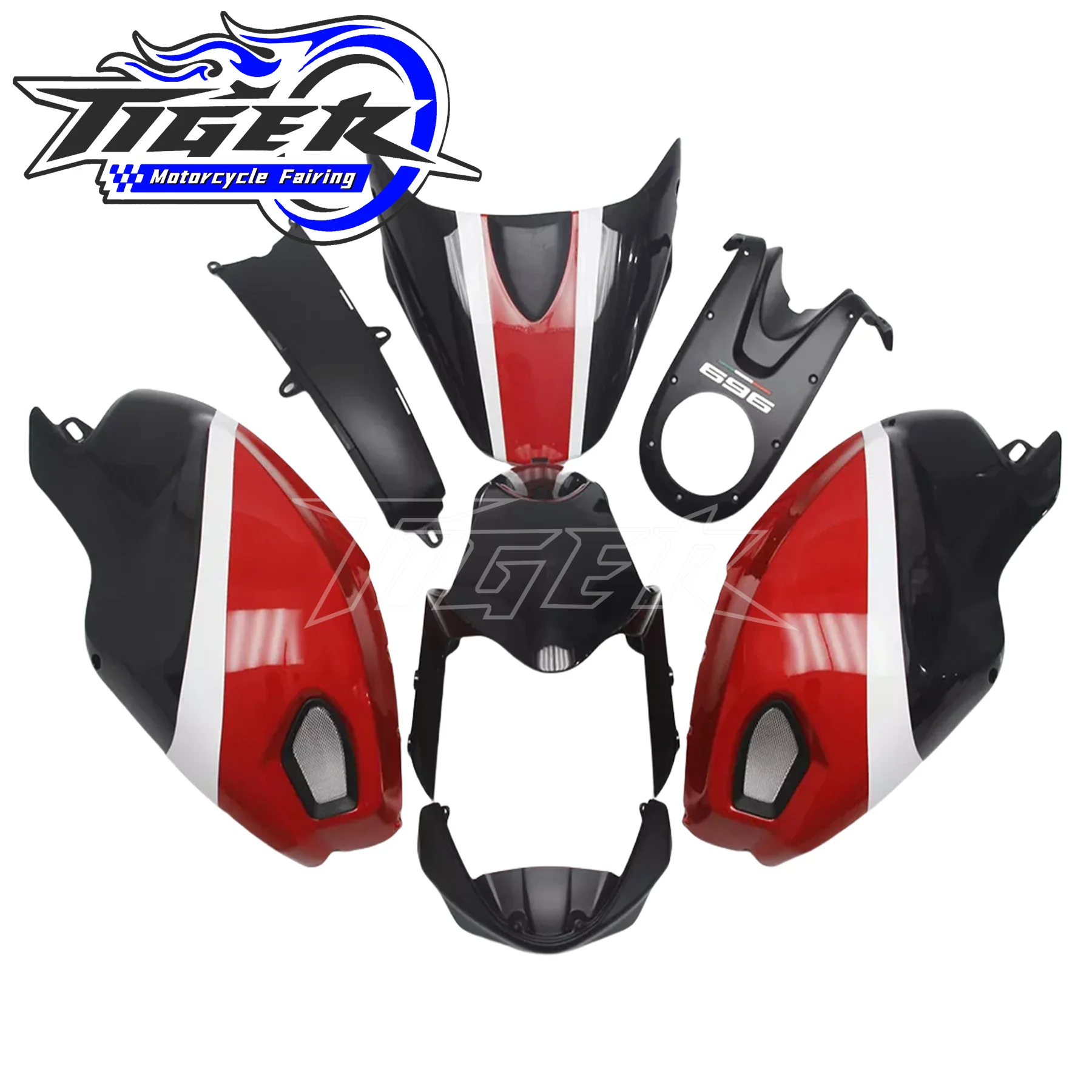 

Прочный полный комплект обтекателей для Ducati 696 796 1100 1100S EVO 2009 2010 2011 2012 2013 2014 2015 жесткий подходит