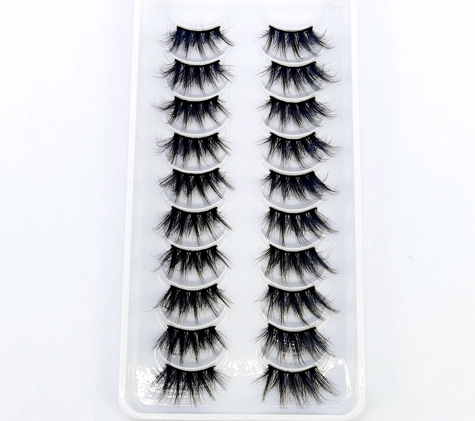 10Pairs Half Lashes Makeup 3D Mink Eyelashes New Design Cat Eye Lashes Fluffy Natural Mink Lashes Makeup Tools Eyelash Extension