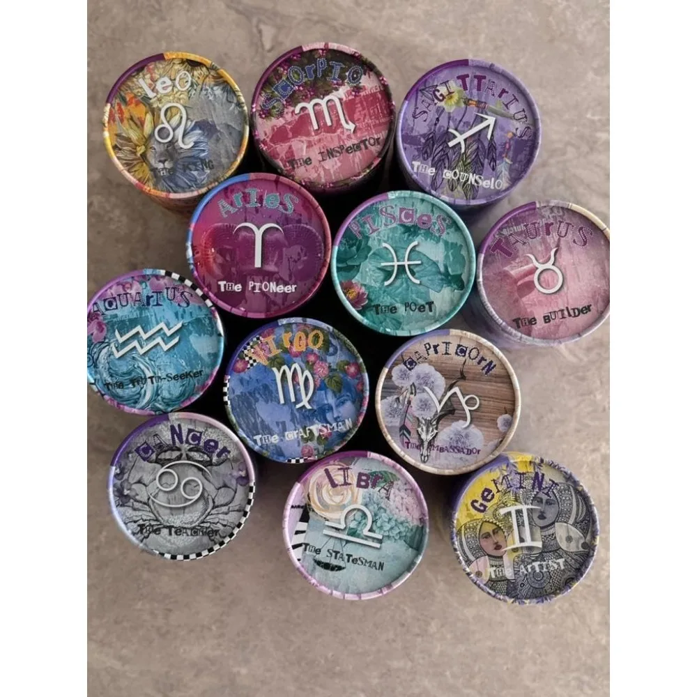 شمعة معطرة بالياسمين على شكل برج الدلو في وعاء سيراميك قابل لإعادة الاستخدام، 12.3 أونصة، رائحة تدوم طويلاً #4