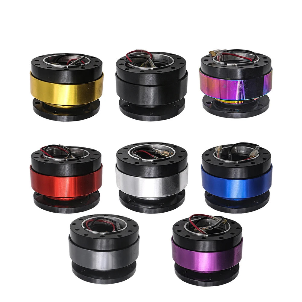 

Universal Steering Wheel Snap Off Quick Release Hub Adapter Boss kit Car Accessories with Screw