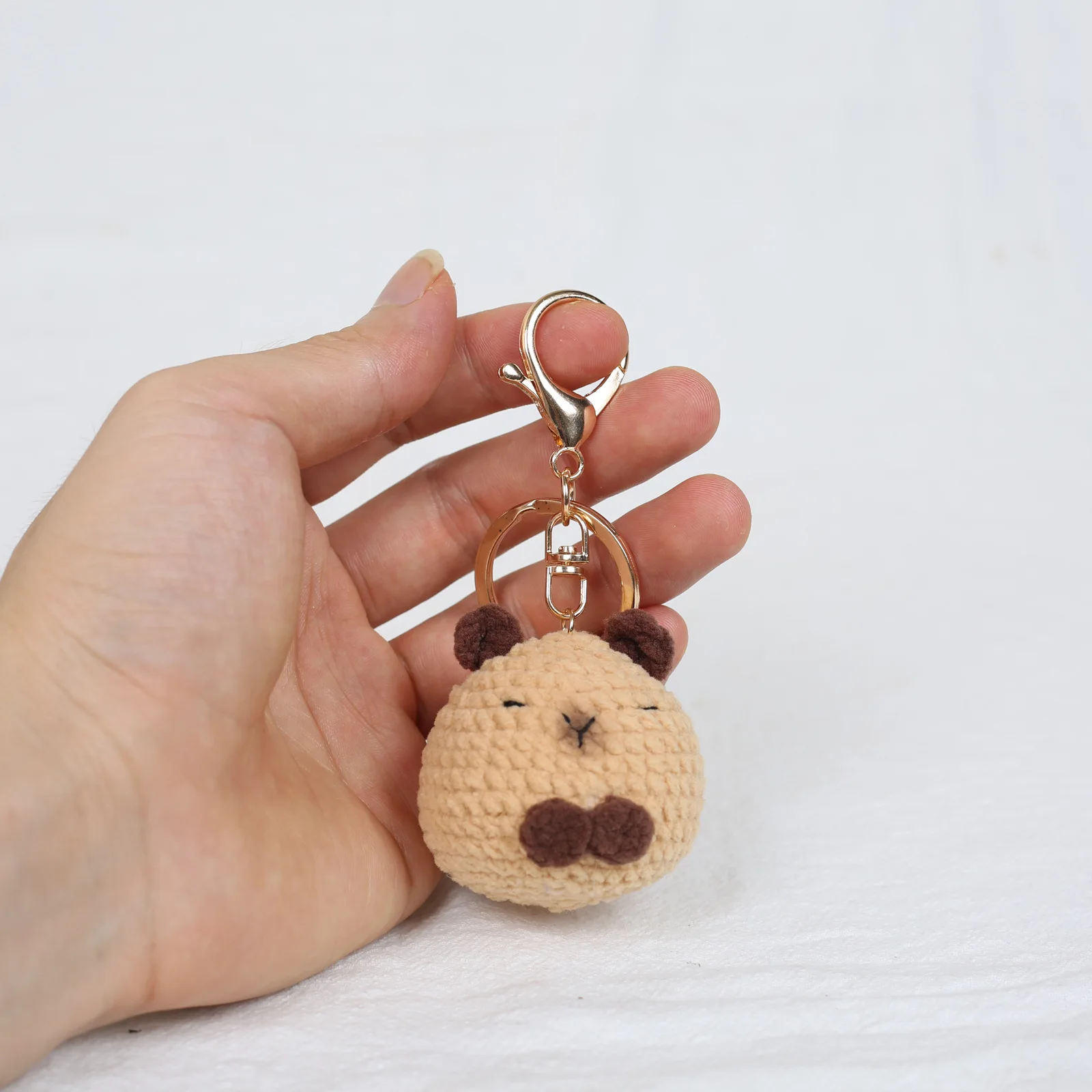 Niedlicher Gehäkelter Tier-Schlüsselanhänger Handgemachter Gewebter Tier-Anhänger Rucksack-Deko Freunde-Geschenk – Detail 6
