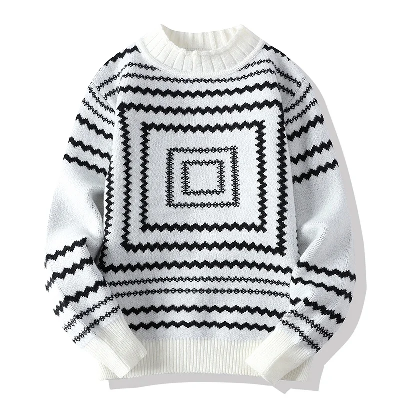 2023 Pull Homme nuovo inverno Casual spesso caldo maglione lavorato a maglia uomo manica lunga girocollo maglioni da uomo moda Pullover uomo top