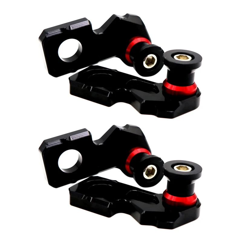 

4X Motorcycle CNC Aluminum Chain Adjuster Block Rear Swingarm Spools For Honda CB650F CBR650F 2014-2019 CB650R 2019