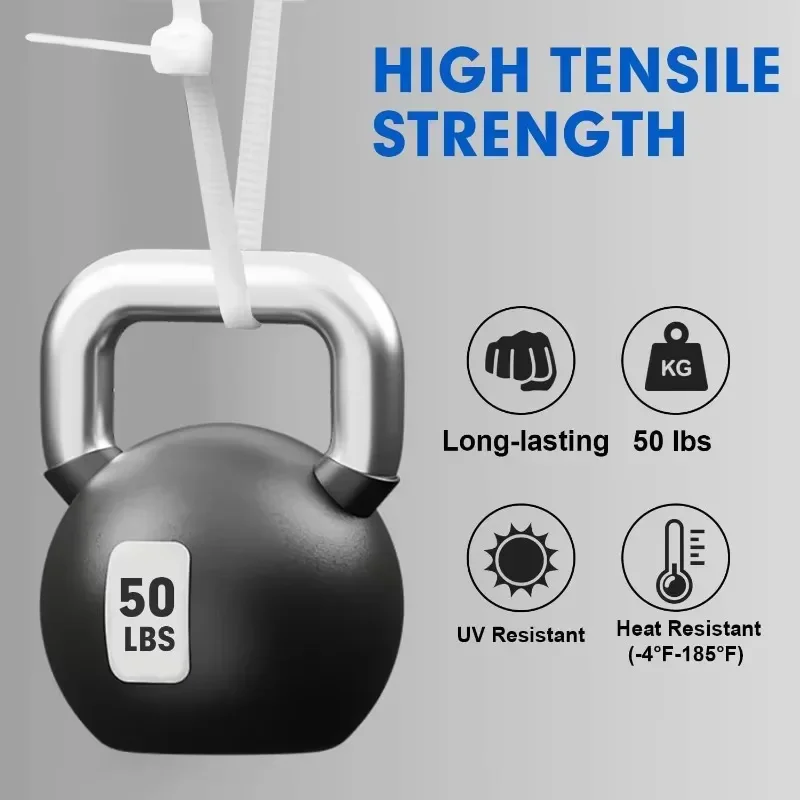 100PCS Colorful Nylon Cable Ties Self Locking Zip Ties Plastic Wire Binding Wrap Straps Cable Organizer Fastening Straps