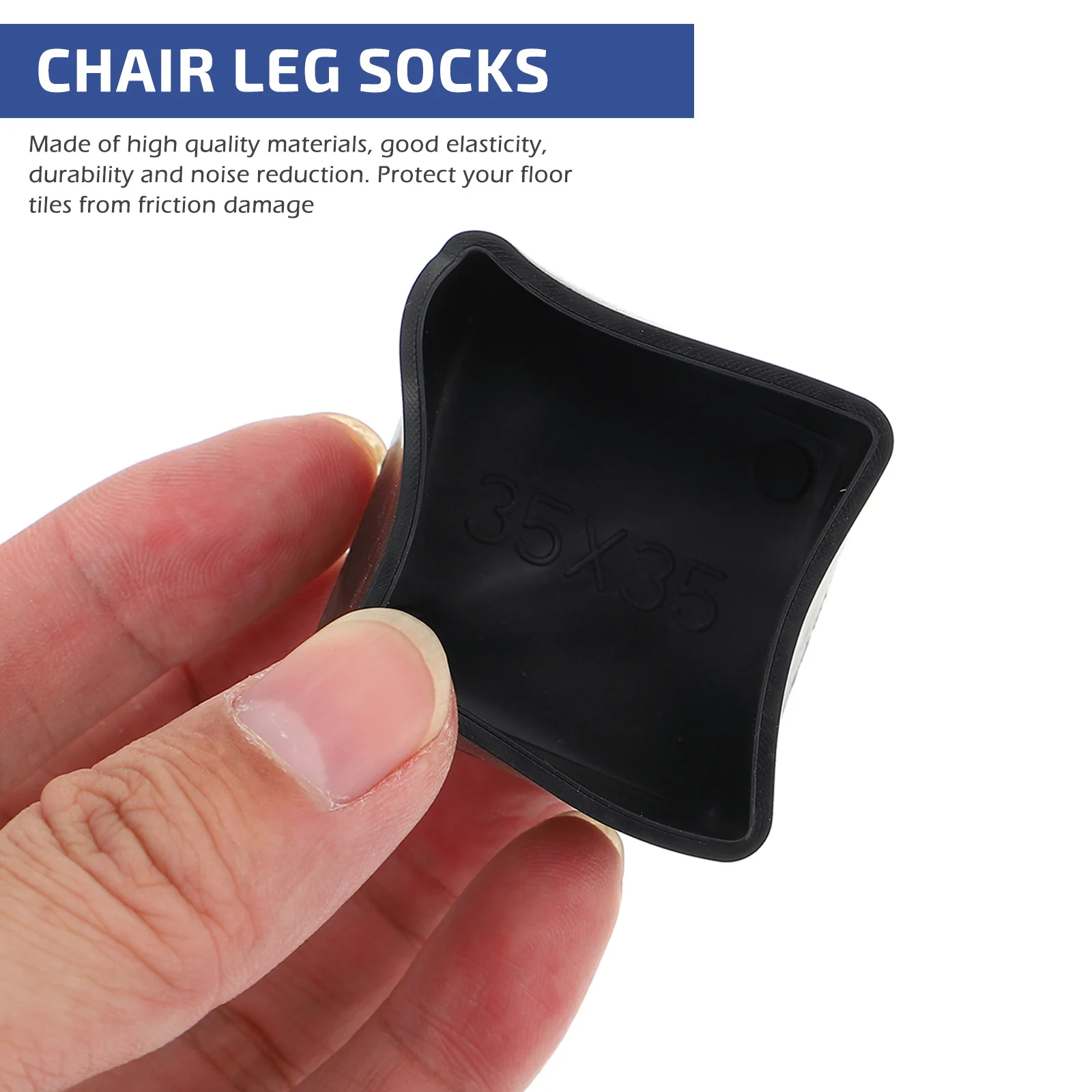 

24Pcs Thickened Furniture Feet Caps Anti-Slip Chair Leg Covers Floor Protectors for Tile Wood Vinyl Furniture Accessories