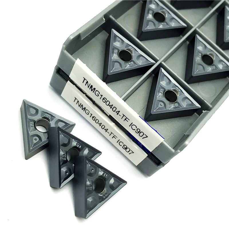 TNMG160404 TNMG160408 TF IC907/IC908 utensili per tornitura esterna inserto in metallo duro CNC utensili per tornio di alta qualità lavorazione teel