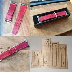 Manual leather knife mold laser knife mold custom Apple watch with square tail knife mold