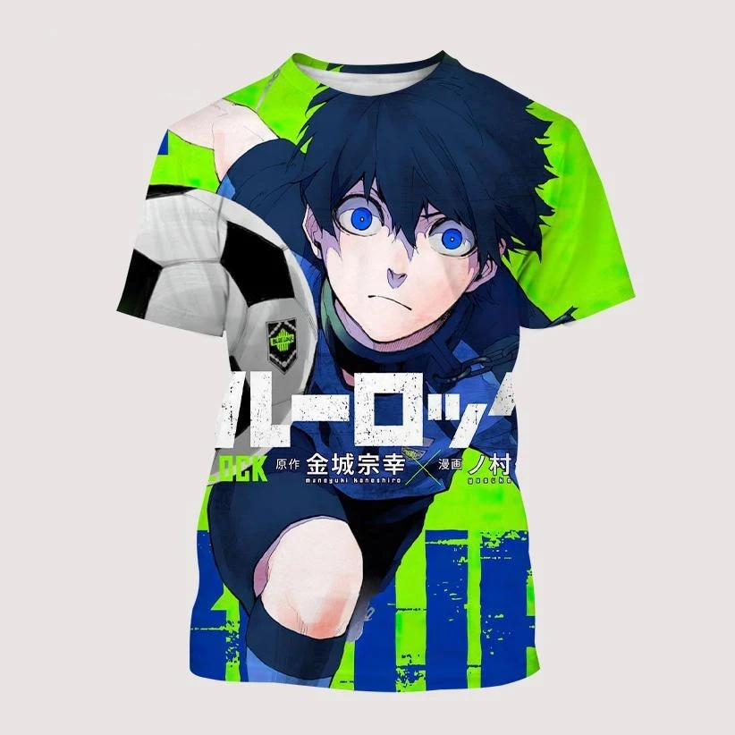 Hot Sale Anime Blue Lock 3D Printed Men/Women Children Jersey Fashion Harajuku Style Football T-shirt Oversized Short Sleeve Top