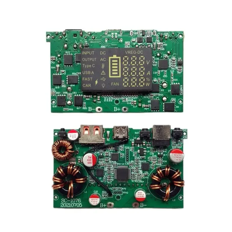 PD100W/DC120W Adjustable voltage two-way fast charging circuit board mobile power diy kit reserve power supply board