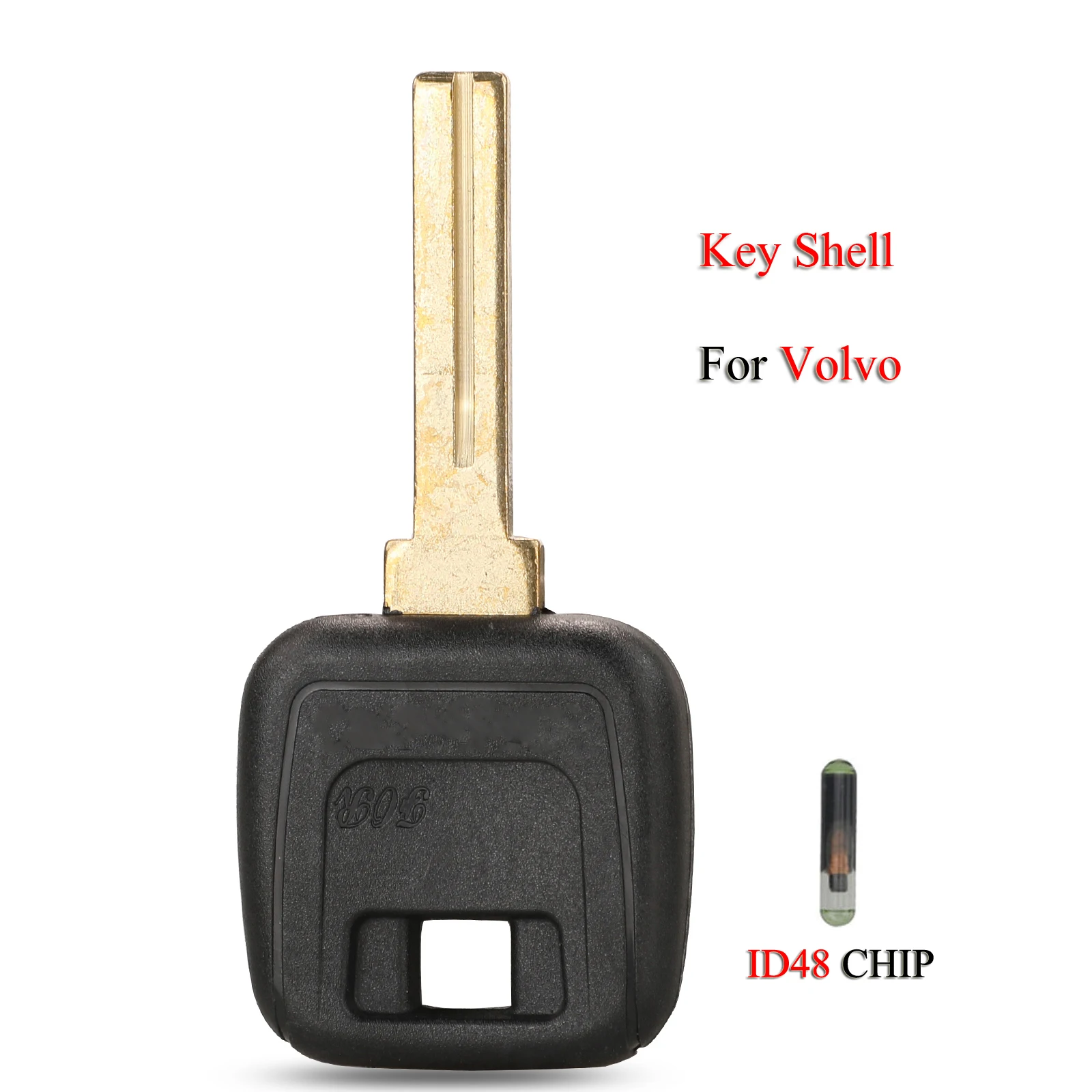 jingyuqin Remote Car Key Shell For Volvo S40 V40 850 960 C70 S70 D30 XC70 With ID48 Chip With Uncut Blank Replacement Case Cover