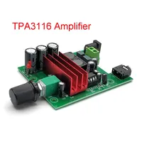 DC 8-25V TPA3116D2 50W+50W 100W Subwoofer HIFI Power AMP with Volume Control for Speaker TPA3116 Digital Audio Amplifier Board