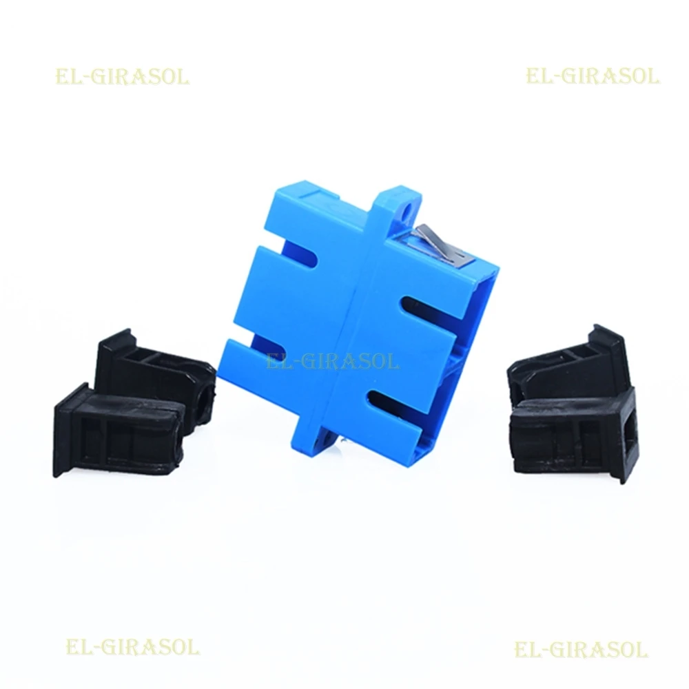 50/100pcs SC-SC/UPC Duplex SM Fiber Optic Adapter Flange Coupler Adaptor Fiber Coupler FTTH