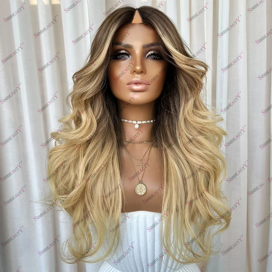 

Ombre Медовый Блондин Супер Волнистые 100% Человеческие Волосы Черные Женские Парики Дешевые U-образные Парики Бразильские Волосы Remy Бесклеевые Парики 200 Плотность V