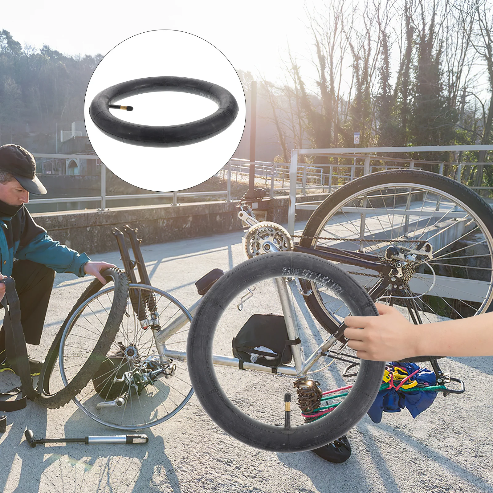 

Extended Valve Inner Tube 48Mm Butyl Rubber Bicycle Tire Tube For Mountain Road Kids Bike Replacement Heavy Duty Puncture