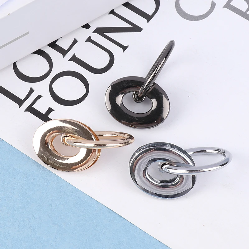 1Pc Metal Buckles Bag Side Hook Eyelet O Ring Clasp Screws Connect Handbag Handle Leather Bags Strap Belt Hardware Accessory