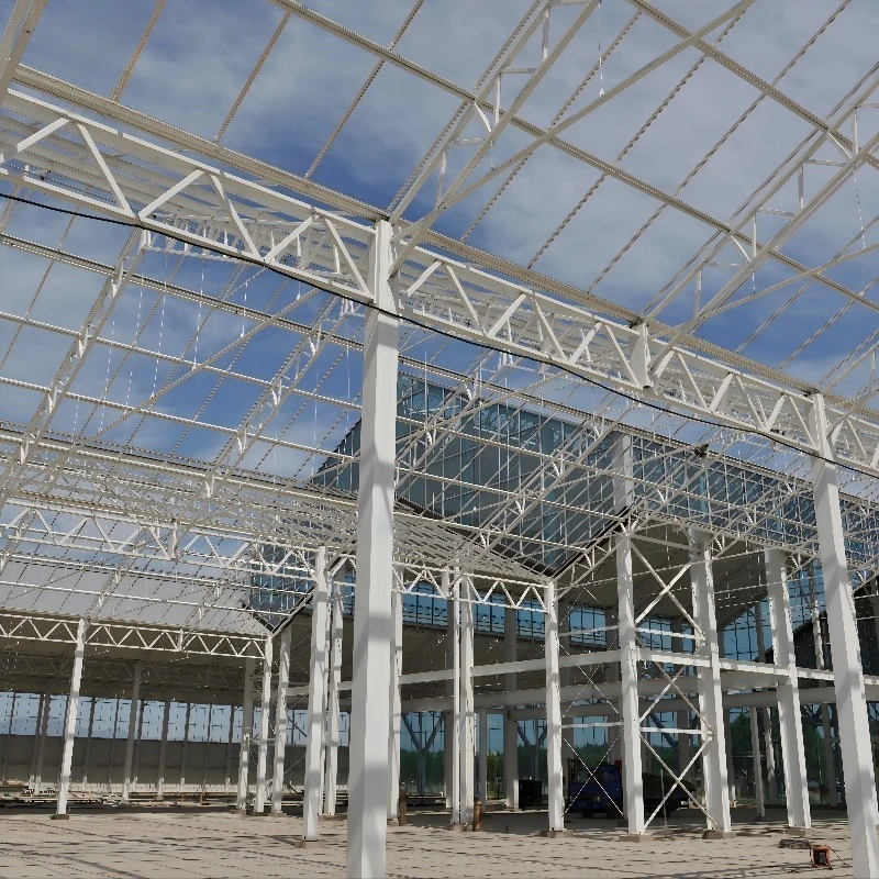 إطار فولاذي كبير للتدفيئة التجارية من Venlo، هيكل زجاجي زراعي عالي المتانة، زهور الفاكهة والخضروات #5