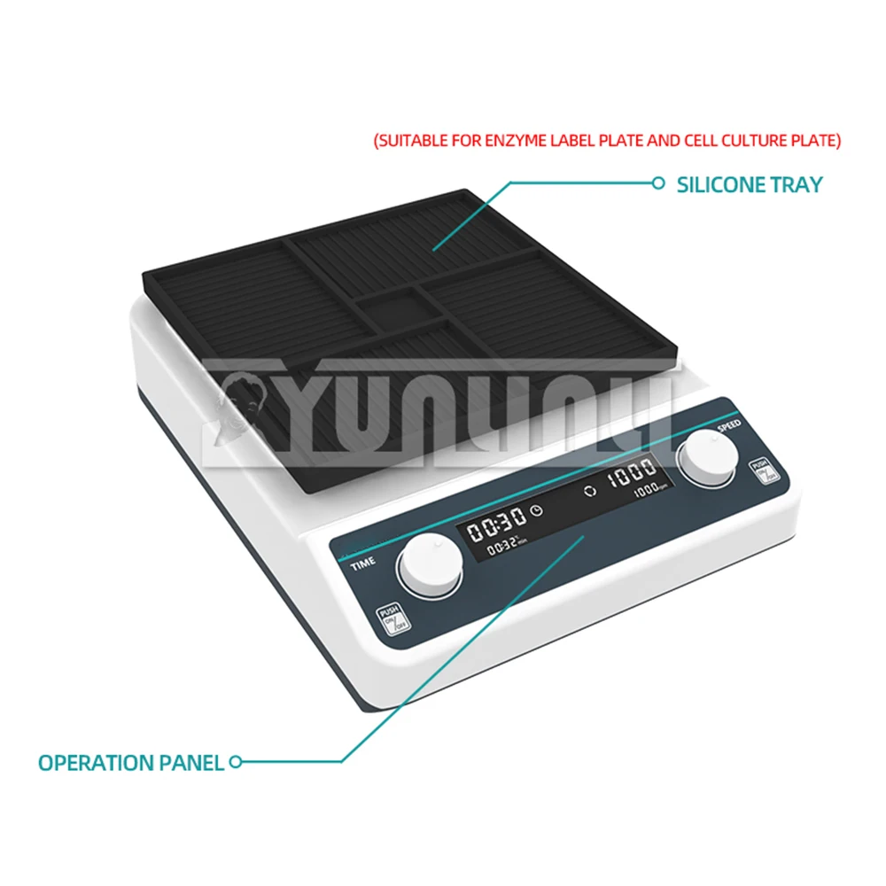 

Lab Oscillator Digital Display 110V/220V with Speed Control Timer,for Oscillation of cell culture plate solution 4mm amplitude