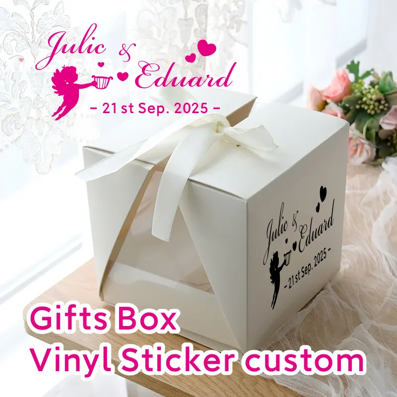 Wedding Welcome Sign Stickers Engagement Celebration Custom Name Vinyl Decal for Wedding Cards And Gifts Home Decor Wallpaper