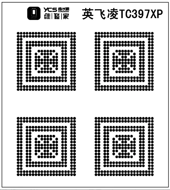 YCS Green Oil Net For Tesla Ideal Xiaomi Nvidia New Energy Vehicle Mainboard CPU IC Chip Rework BGA Reballing Stencil Tools