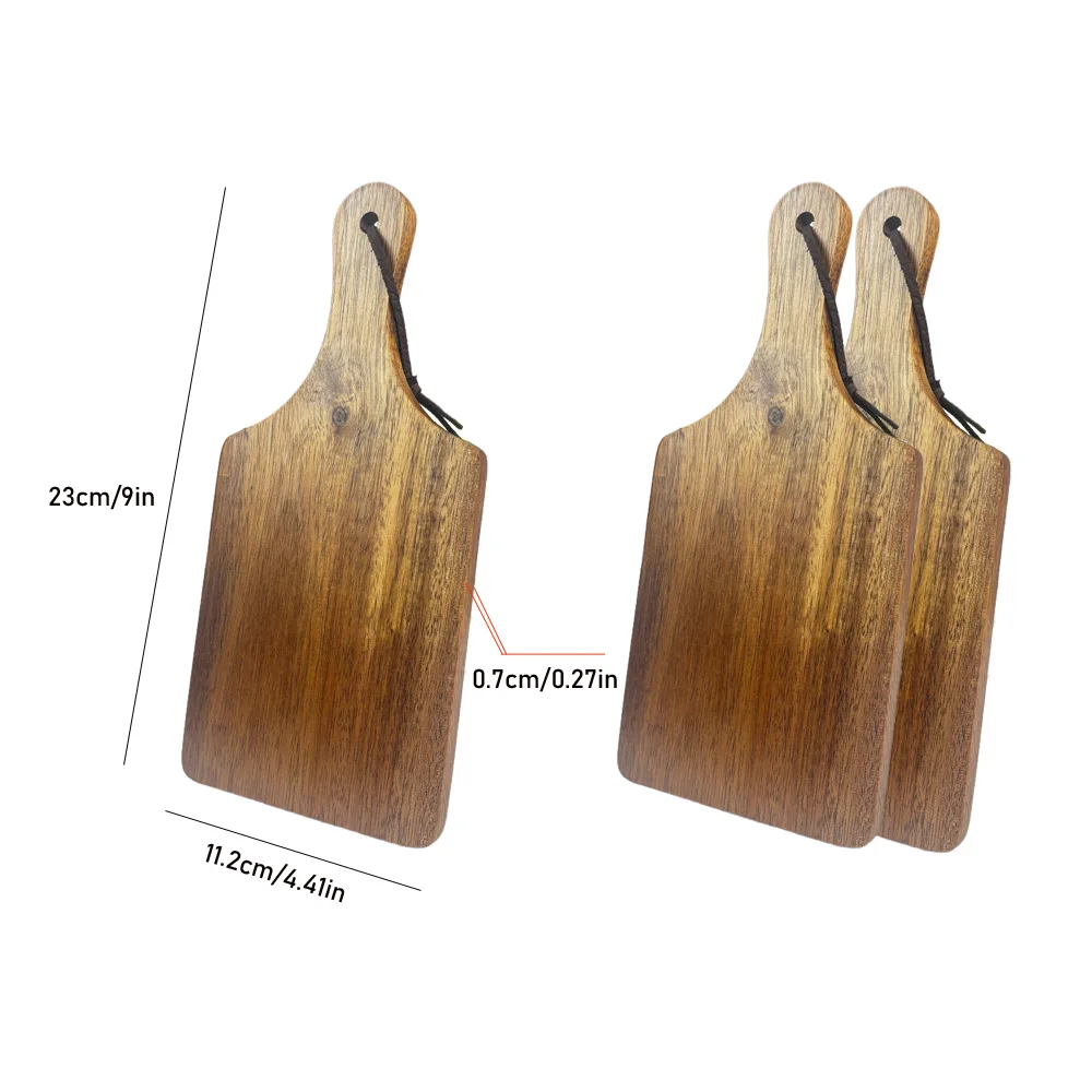Acacia Wood mini Cutting Board 3-Piece Set, Wooden Meat Platter, Kitchen Meat Pizza, Cheese Bread, Vegetables, Good Gifts