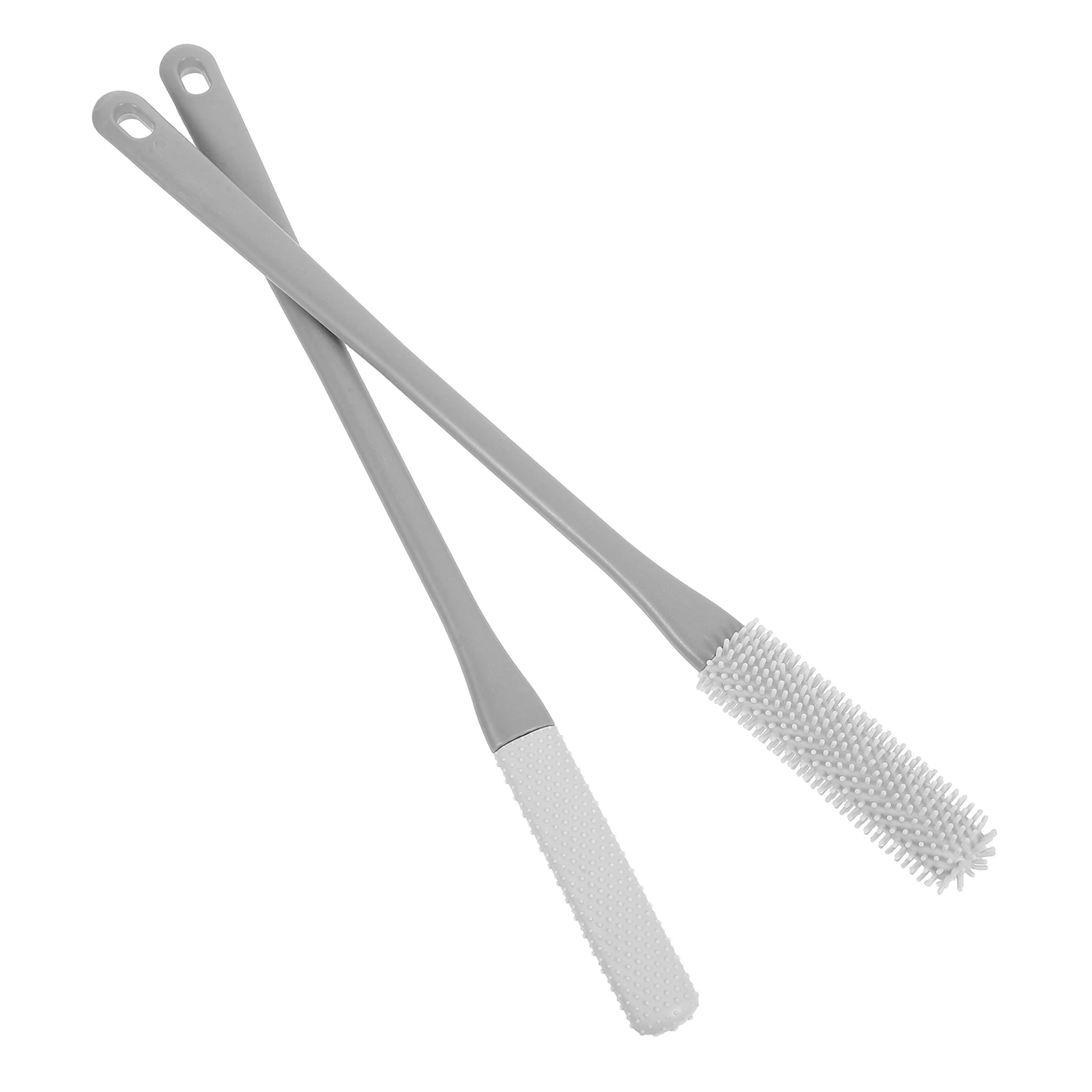 2 قطعة مقبض طويل فرشاة العناية بالقدم لينة هلام شعيرات مزيل الجلد الميت دش التقشير أداة فرشاة اغتسال مقشر الشعر