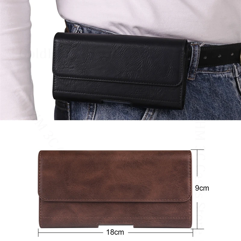 

For vivo Y500 Y400 Pro 5G Waist Case Phone Leather Pouch For VIVO Y400 Y300t Y200 GT Y100A Y300 Pro Plus Holster Belt Bag Cover