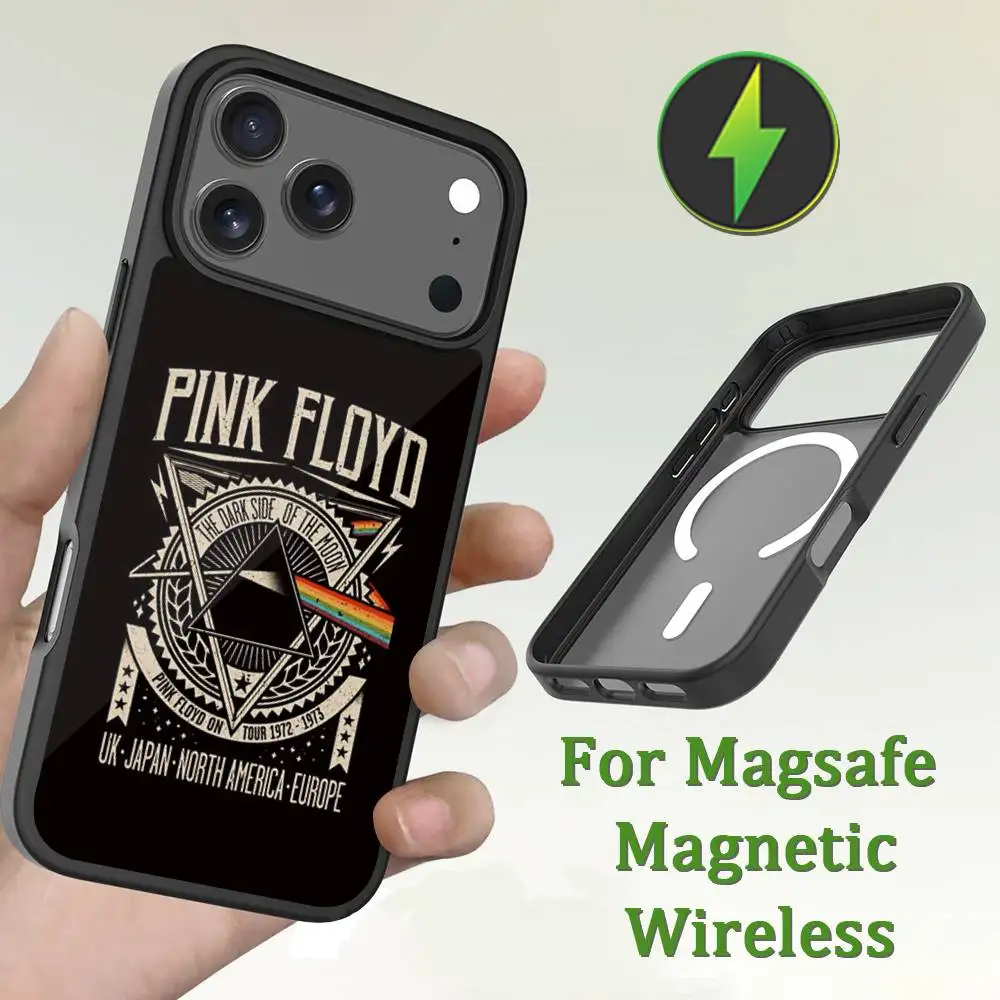 حافظة هاتف P-Pink F-Floyd لهاتف iPhone 13,12,11,16,15,17,14,Pro,Max,Plus,Mini,Magsafe,شحن لاسلكي مغناطيسي #5