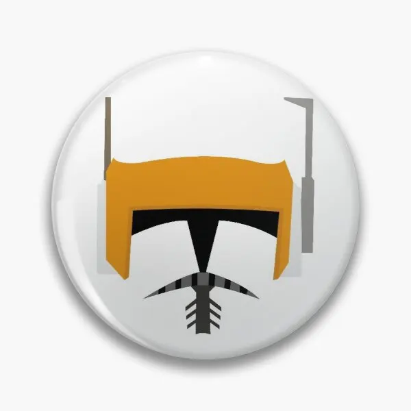 Commander Cody Helmet Art  Customizable Soft Button Pin Metal Hat Brooch Badge Gift Lapel Pin Jewelry Clothes Cartoon Lover