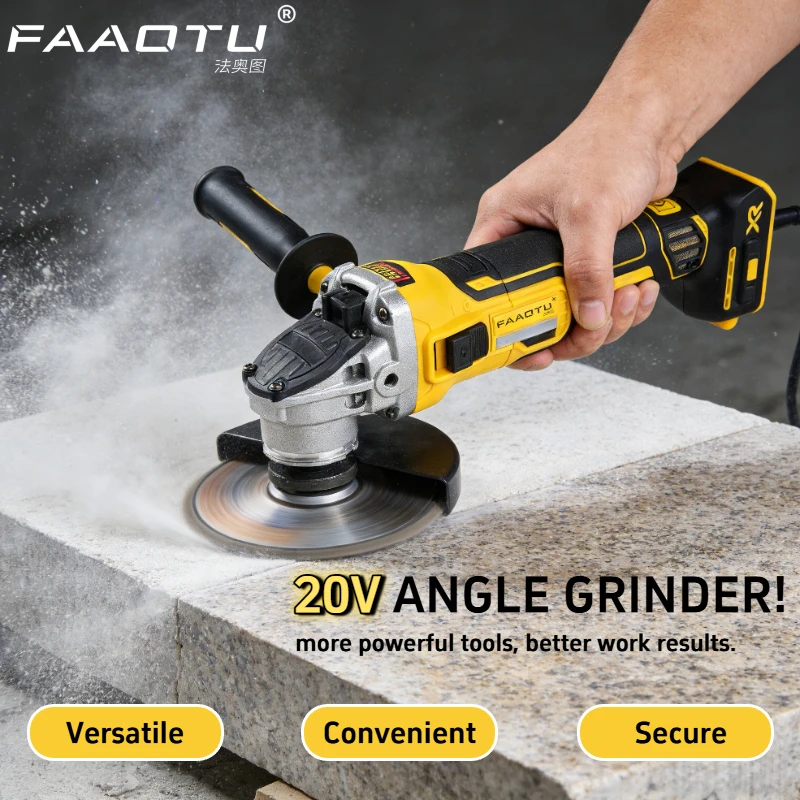 FAAOTU 405 Cordless Angle Grinder, Brushless Motor, Same Quality as DW Compatible with DW batteries NO battery