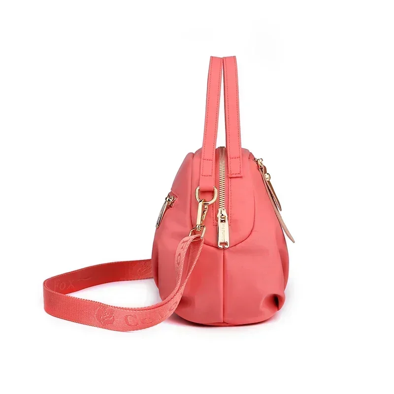 CTW8-Waterproof Nylon CrossBody Bag para Mulheres, Pink Messenger Handbag, Shoulder Bag para Senhoras, Moda