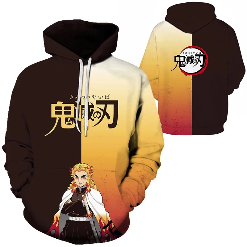 Hoodie Cetak Anime 3D Lucu untuk Pria Tren Hip Hop Pakaian Y2k Fashion Kasual Sweatshirt Musim Gugur dan Musim Dingin Oversized Pullover