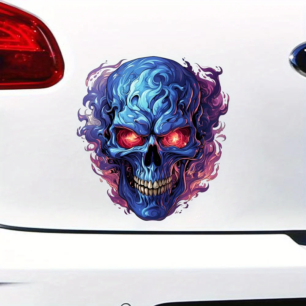 

Наклейка с изображением огня, черепа, мотоцикла, резервуара для топлива, фотоальбом, корпус автомобиля, водонепроницаемые виниловые наклейки с изображением животных