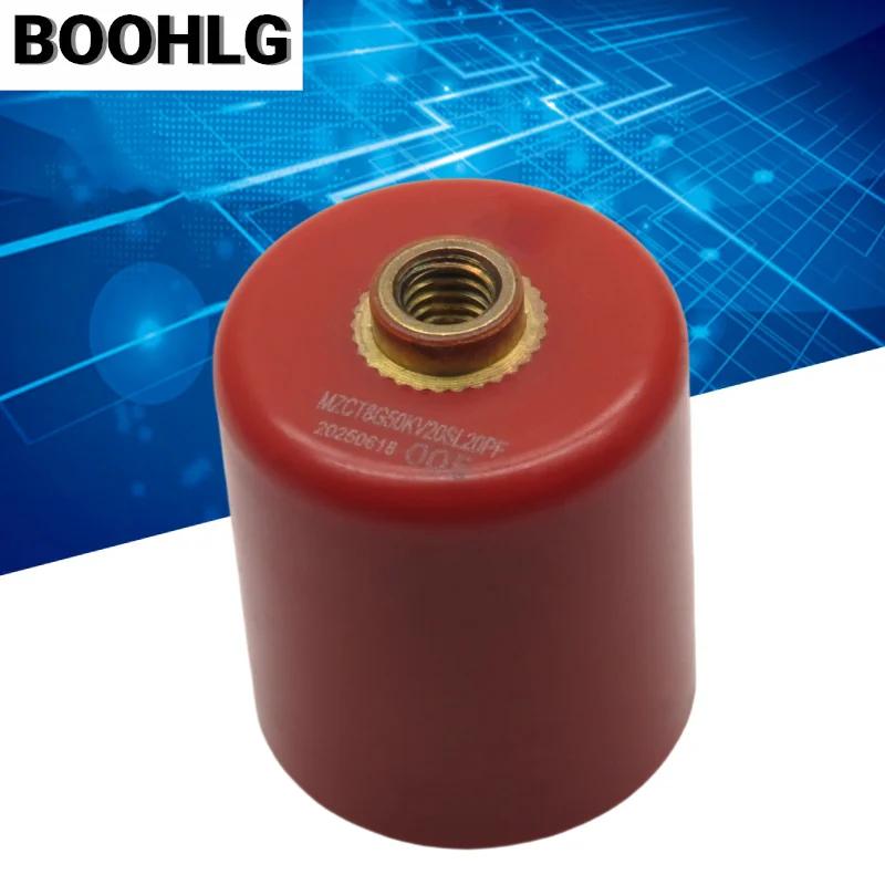 1PCS high voltage ceramic capacitor pulse capacitor 50KV 20PF high voltage ceramic bolt capacitor