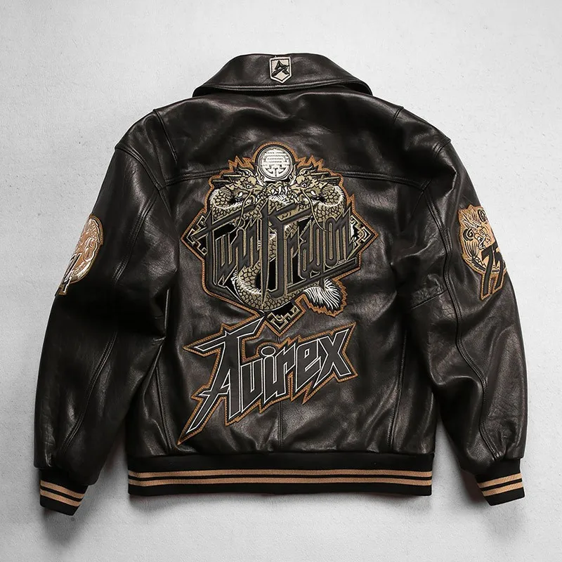 Oversized and large-sized leather men's lapel thickened bubble cotton hip-hop